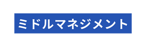 ミドルマネジメント